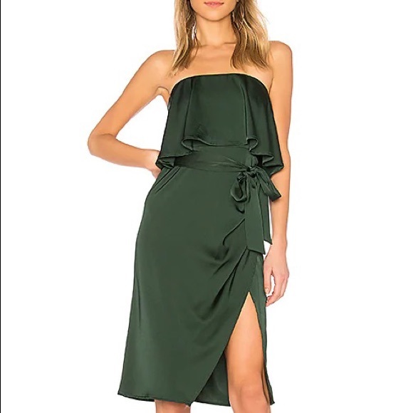 Lovers and Friends Violet Midi in Emerald - Picture 3 of 10